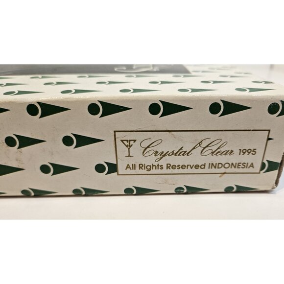 Vintage Crystal Clear Studios Style #312/156 Santa Claus 13 inch Glass Platter - Picture 3 of 8